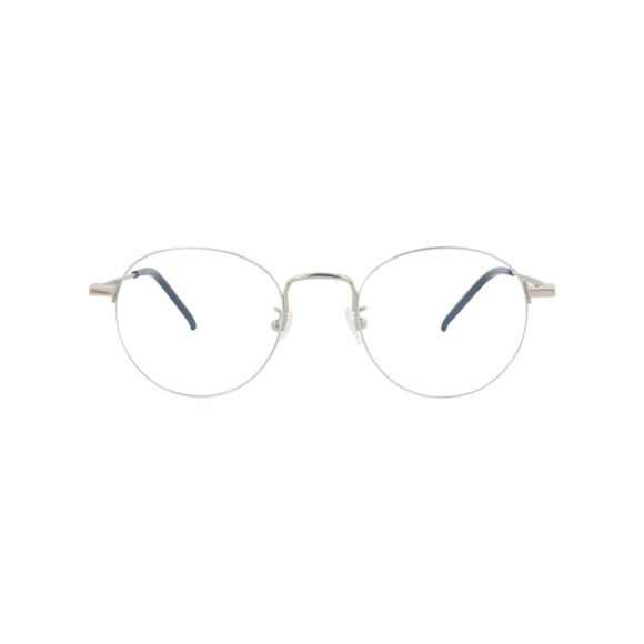 Saint Laurent Round-Frame Metal Optical Frames Silver Unisex-Adult - Picture 1 of 6